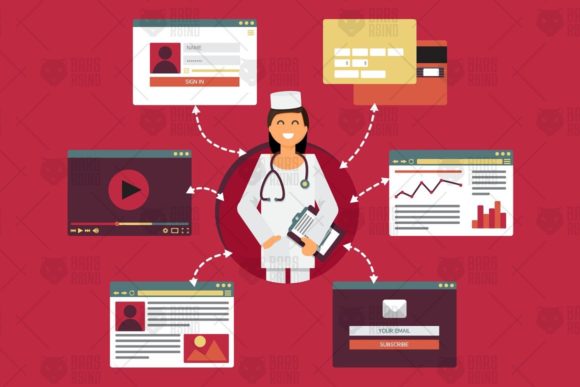 Online Medicine Concept: A Modern Approach to Healthcare and Digital Engagement