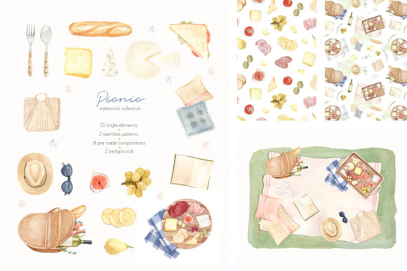 Picnic Time - Illustrations Set: A Creative Resource for Every Picnic Enthusiast