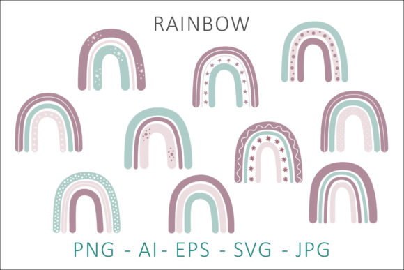 Rainbow Clipart Bundle: A Versatile Resource for Creative Projects