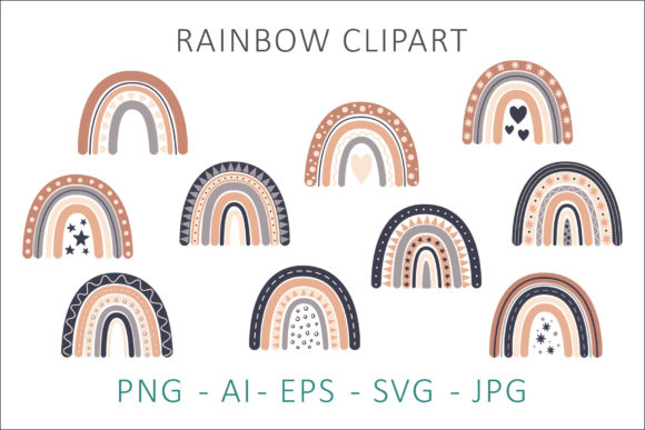 Rainbow Clipart PNG SVG Bundle: A Versatile Tool for Modern Creativity