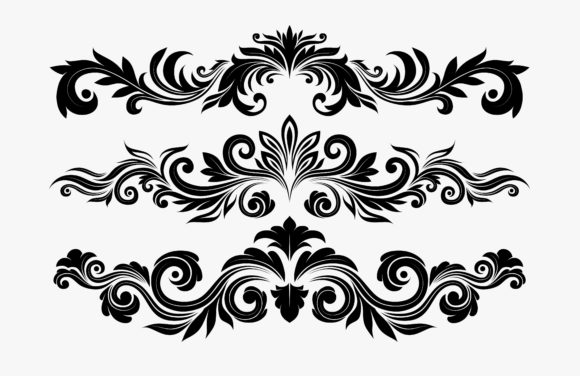 Set of Swirl Elements for Design: Enhancing Visual Appeal in Digital and Print Media