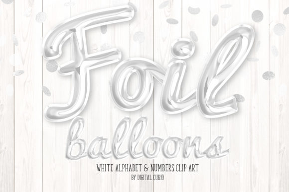 White Foil Balloon Script Alphabet for Creative Workflow Integration